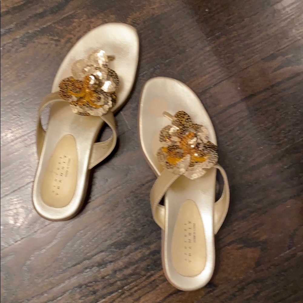 Gold sandals